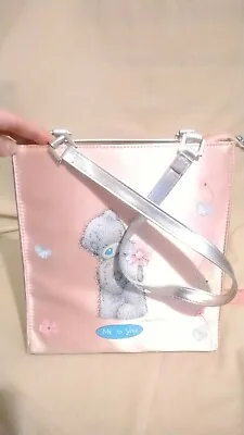 Pearly Pink Me To You Tatty Teddy Ladies Shoulder Bag Handbag Silver. See Pics • £30