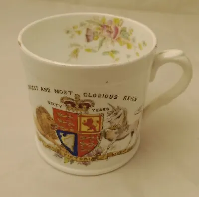 Queen Victoria 1897 Longest Reign Midhurst Sussex Mug    Old Foley (Shelley) • £20