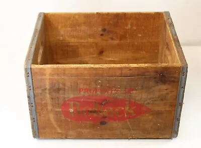 Vintage BOHACK Beverages Beer Wood Crate Bottle Carrier • $55.99