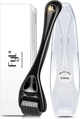 FYL Derma Roller 0.5Mm For Hair Beard Growth 540 Microneedle For Face Scalp B... • $17.84