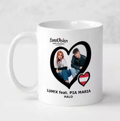 £8.99 • Buy Eurovision 2022 Austria Lum!x Ft Pia Maria Halo Mug Eurovision Party Gift