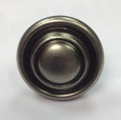 £2.75 • Buy Pewter Button Knob Handle Kitchen Cupboard Door 32mm Antique Pewter Effect