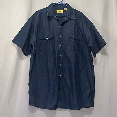 Vintage Denim Pearl Snap Western Shirt Work N Sport Men’s Size Xlt Euc E1400 • $24.67