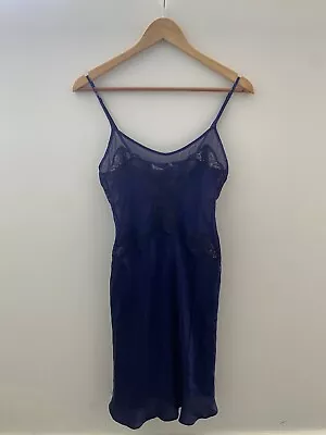 Vintage Alannah Hill Silk & Lace Slip Dress Size 8 • $50