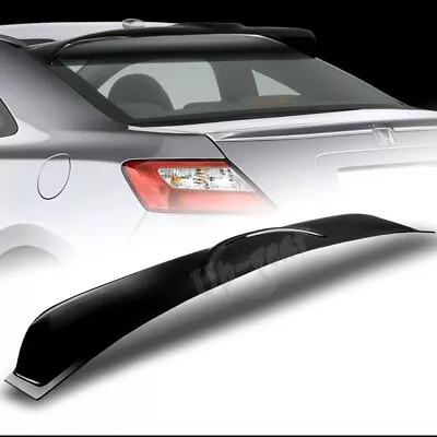 For 06-11 Honda Civic 2DR Unpainted Black Rear Window Roof Visor Spoiler Wing • $45.50