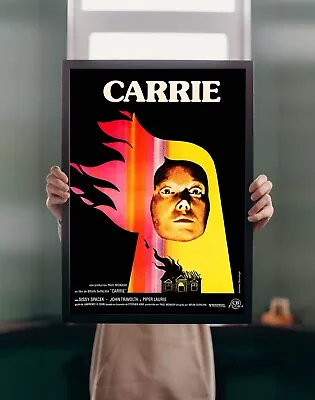 Carrie 1976 Movie POSTER PRINT A5 A1 Cult 70s Horror Film Wall Art Cinema Decor • £7.43