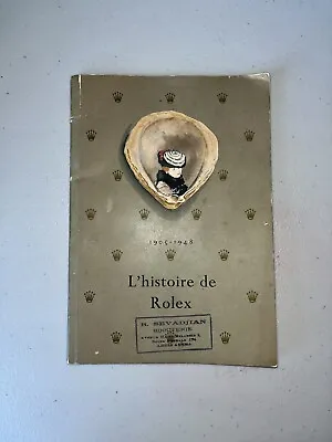 Vintage  Rolex History/L 'histoire Paper Book • $249