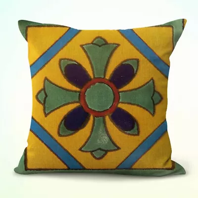  Throw Pillow Case For Sofa Mexican Morocan Talavera Cushion Cover • $15.88