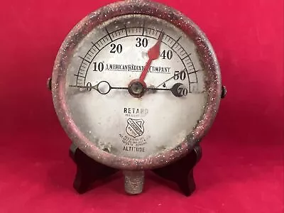 Antique 1916 STEAMPUNK American Radiator Company Steam Gauge Retard Ashcroft Mfg • $30