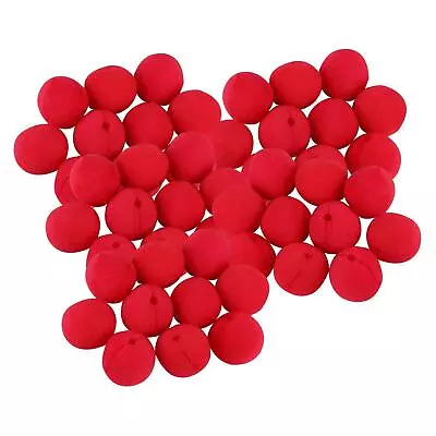 50x Red Clown Noses Bulk Costume Accessory For Performance Birthday Festival • $10.98