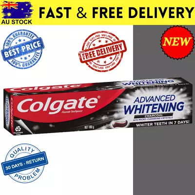 Colgate Toothpaste Advanced Whitening Charcoal 180g • $7