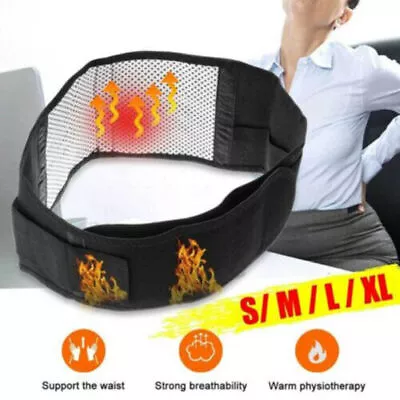 Self Heating Magnetic Therapy Back Waist Support Belt Lumbar Brace Massage Belt • $9.59