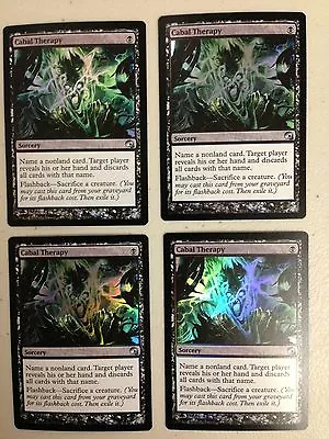 MTG MAGIC THE GATHERING : Graveborn Cabal Therapy Foil Cards X4 • $16.75