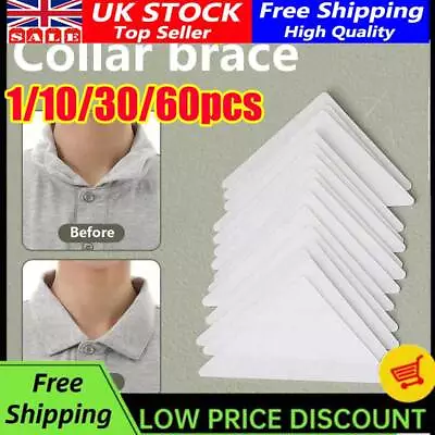 Thickened PVC Collar Anti-Warping Edge Shaper No Curl Collar Shirt Extenders UK • £1.96