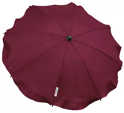 Universal Baby Umbrella Waterproof Fit Maclaren Techno Xt Pram/stroller Claret • £11.99