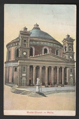 £3.99 • Buy Rare Malta 1895 Undivided Back Postcard Showing Musta Church