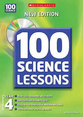 £2 • Buy 100 Science Lessons For Year 4 With CDRom By Kendra McMahon, Debbie Clark