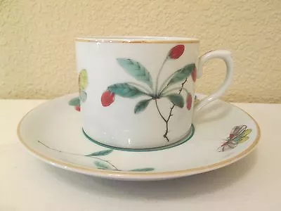 MOTTAHEDEH FAMILLE VERTE CUP & SAUCER - 2 1/4  X 3  0410H • $29.98