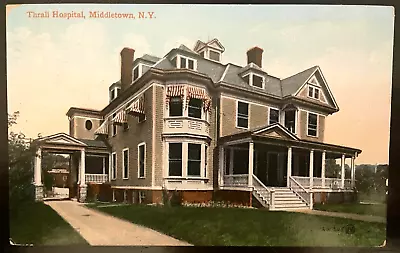 Vintage Postcard 1909 Thrall Hospital Middletown New York (NY) • $12