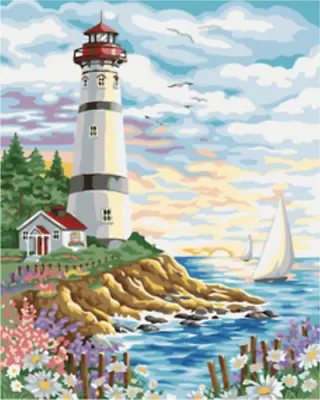 Paint By Numbers - Lighthouse - 40x50 DIY Painting Kit - AU Stock • $39