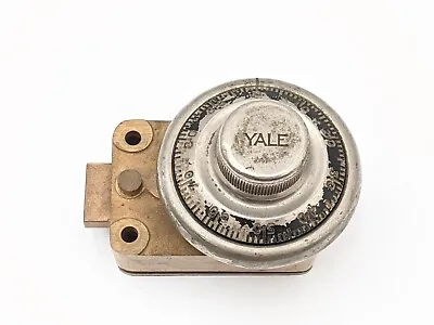 Vintage Yale Combination Safe Lock Combo Vault Dial Brass Collectible Locksmith • $320