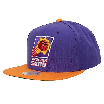 Mitchell & Ness Phoenix Suns Purple & Orange HWC Black Snapback Hat Cap • $22.97