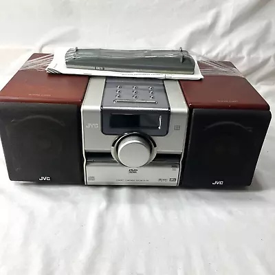 JVC EX-D5 MINI Component DVD & CD Player Radio With Wood Cone SP-EXD1 Speakers • $164