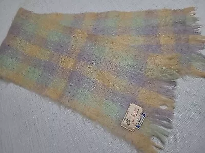 VTG Craig Na Creidhe Scotland Plaid 100% MOHAIR Scarf 44 X 8.5  • $19.95