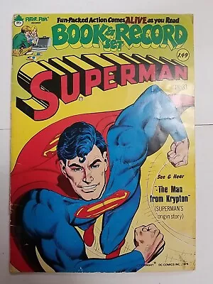 Superman Spiderman Record Set Peter Pan Records 1978 Comics Lot Of 3 Tested • $29.99