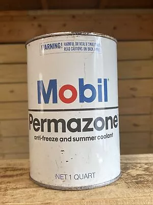 Mobil Permazone 1 Qt Empty Metal Antifreeze Can • $55