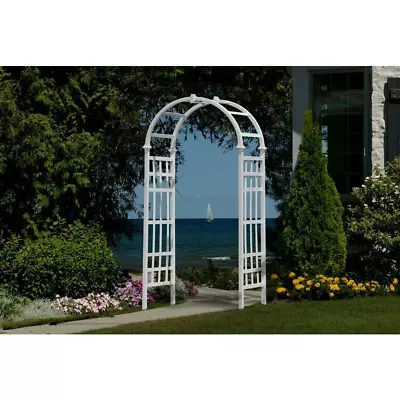 Vita 39 L X 23 W X 81 H Athens Vinyl Arbor Plastic Frame Material Durable White • $173.96