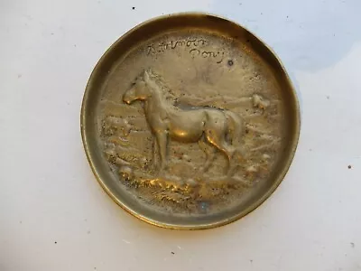 Dartmoor Pony Vintage Brass Pin Dish By Peerage England • £11.95