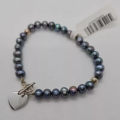 MACY'S Sterling Silver Cultured Freshwater Pearl Bracelet  • $29.99