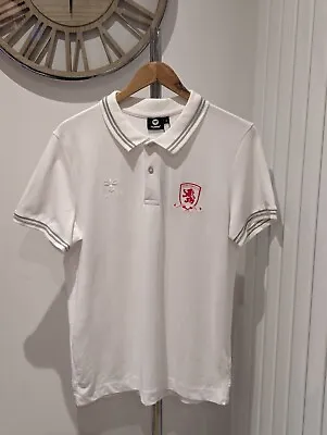 Middlesbrough FC White Polo Shirt - Pk Classic  Size 2xl Xx Large • £12.99