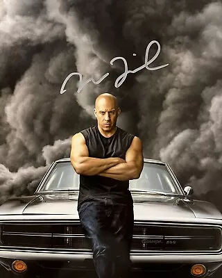  Vin Diesel Signed Photo With COA Autograph Fast And The Furious Pitch Black • $55