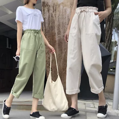 Korean Fashion Wide-legged Trousers High Waist Loose Casual Leisure Pants ZY.AU • $16.32