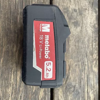 Genuine Metabo 18 V 5.2 Ah Li-power  Battery Pack • £39.99