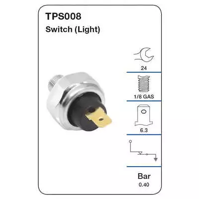 Tridon Oil Pressure Switch TPS008 • $12.76