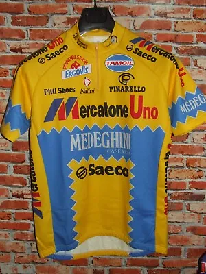 Mercatone Uno NALINI Bike Cycling Jersey Shirt Maillot Cyclism Size XL • $36.91