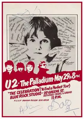 U2 - LARGE POSTER - Live 1981 NYC The Palladium - Wall Art Print • $26.89