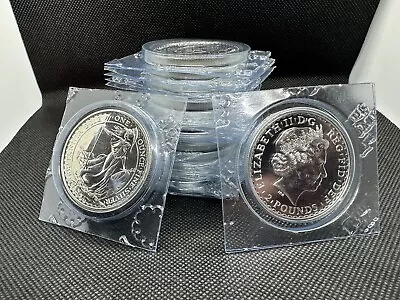 Queen Elizabeth Great Britain 2012 Silver 1oz Britannia 2 Pound Coin 🪙 • $50