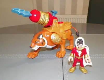 Imaginext DC Comic Figure Shazam With Battle Billy Bateson Tiger And Missile • £9.99