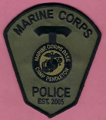 U.s. Marine Corps Base Camp Pendleton California Police Tactical Shoulder Patch • $15