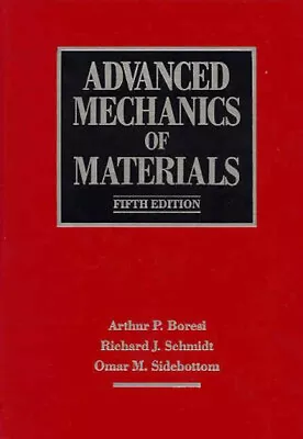 Advanced Mechanics Of Materials Hardcover • $18.16
