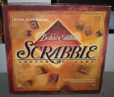 DELUXE EDITION SCRABBLE W/ ROTATING GAME BOARD • $10
