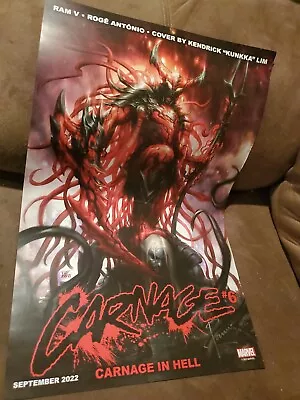 SDCC Comic Con 2022 EXCL MARVEL Carnage #6/Wolverine #25 Signed Rahm Poster • $75