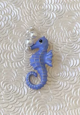 Vintage Style Seahorse Brooch  Enamel On Metal • $12