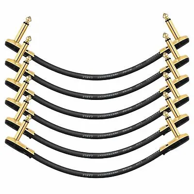 6-Pack Mogami 2319 Pedal Effects Patch Instrument Cable Gold Connectors • $28.90