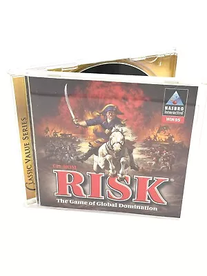 Vintage RISK The Game Of Global Domination PC CD-ROM Win 95 W/ Manual HASBRO • $7.75