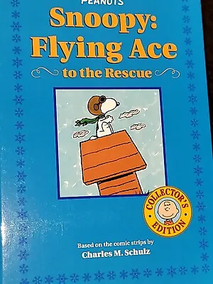 2002 Vtg Peanuts Snoopy Simon & Schuster Flying Ace To Rescue Book Red Baron • $11.75